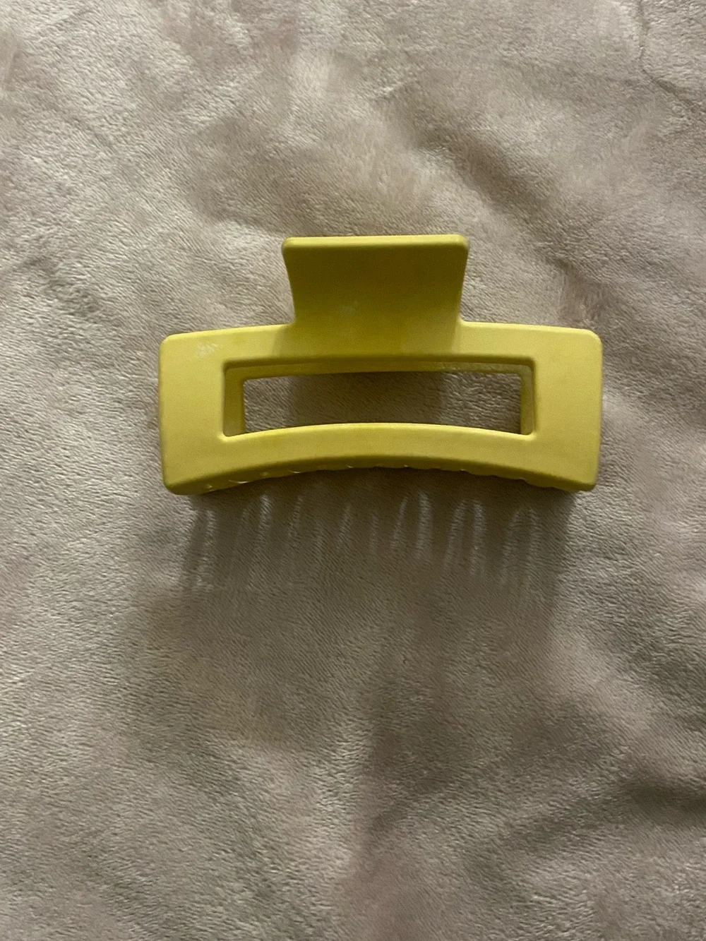 Matte Yellow Hair Claw Clip for Everyday Styling
